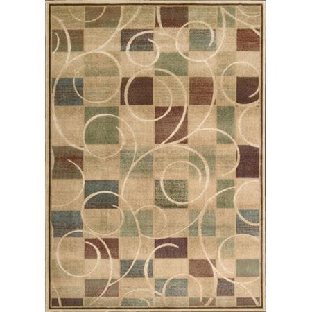 NOURISON Nourison 58486 Expressions Area Rug Collection Beige 5 ft 3 in. x 7 ft 5 in. Rectangle 99446584861